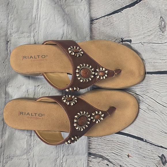 Rialto Shoes - Rialto Beaded Sandal, Size 9M